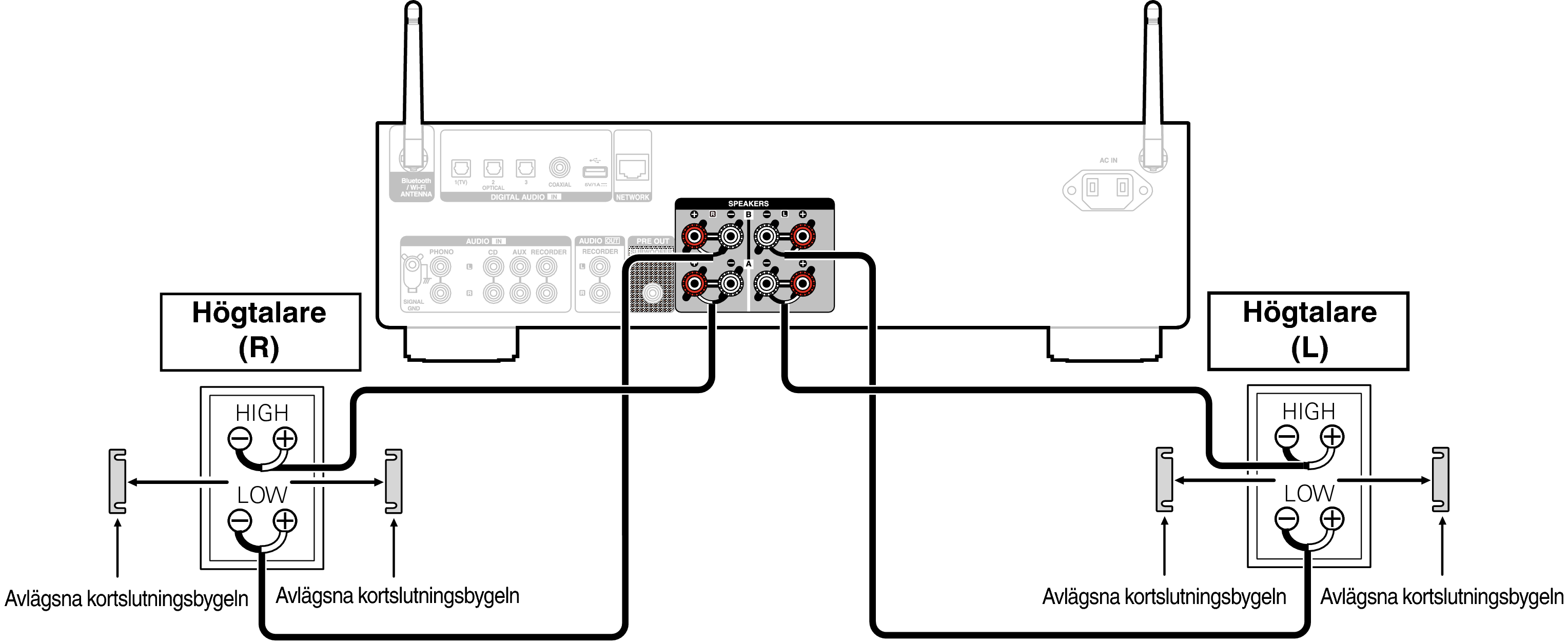 Conne biwiring PMA900HNE